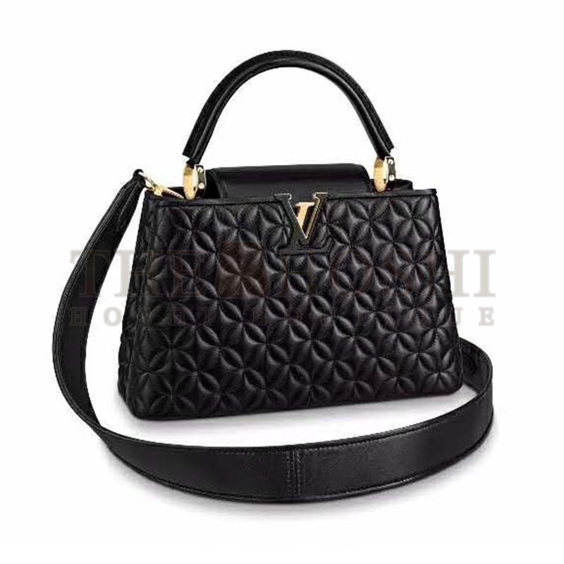 L0vis Vvtt0n LV Women Capucines PM Handbag in Lambskin with Monogram Flowers Master Quality