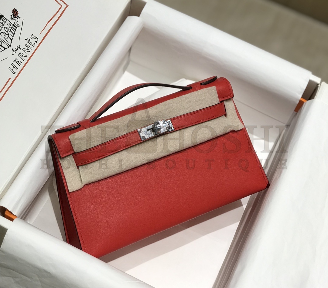 H**me5 Kelly Pochette Swift Bag Handmake 22x12x7cm Master Quality