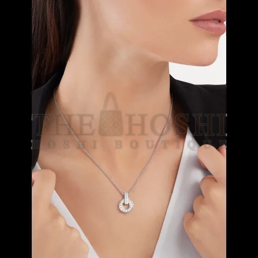 Bv1g*ai Bv1g*ai NECKLACE, Rose & White Gold Master Quality