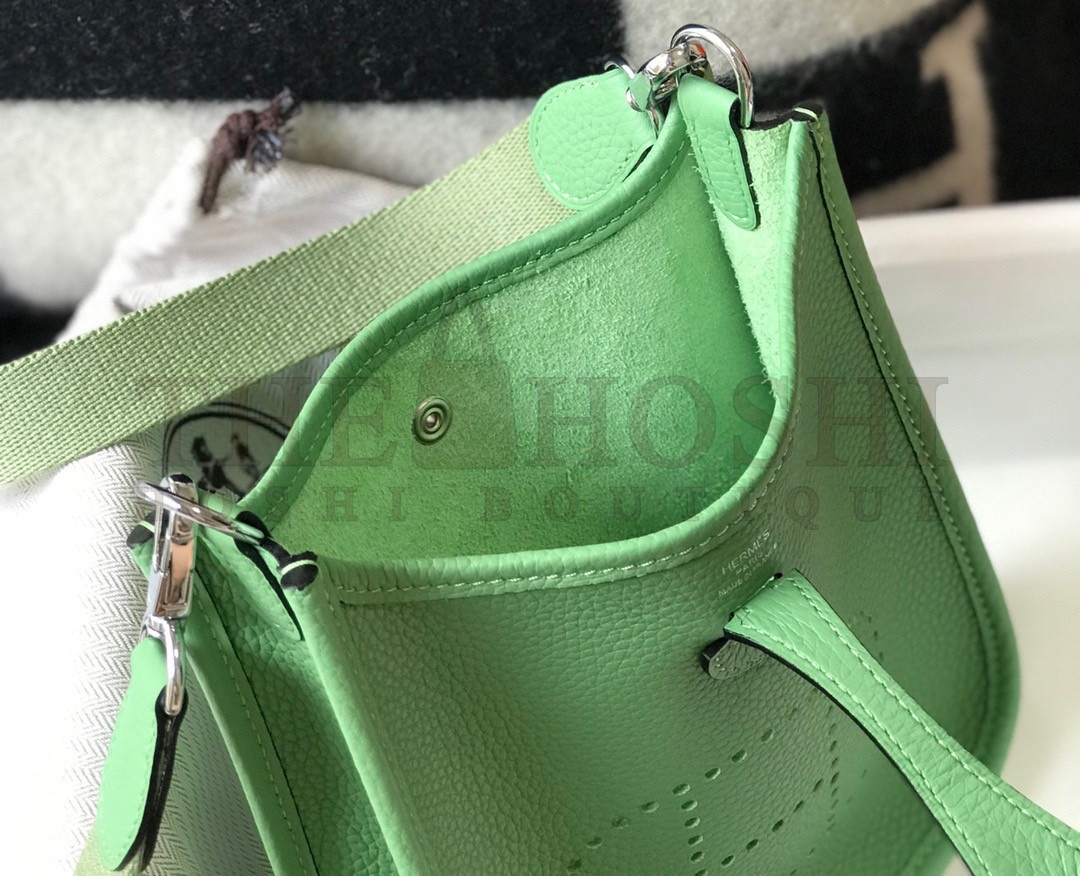 H**me5 Evelyne III Mini Bag In Vert Criquet Clemence Leather Master Quality