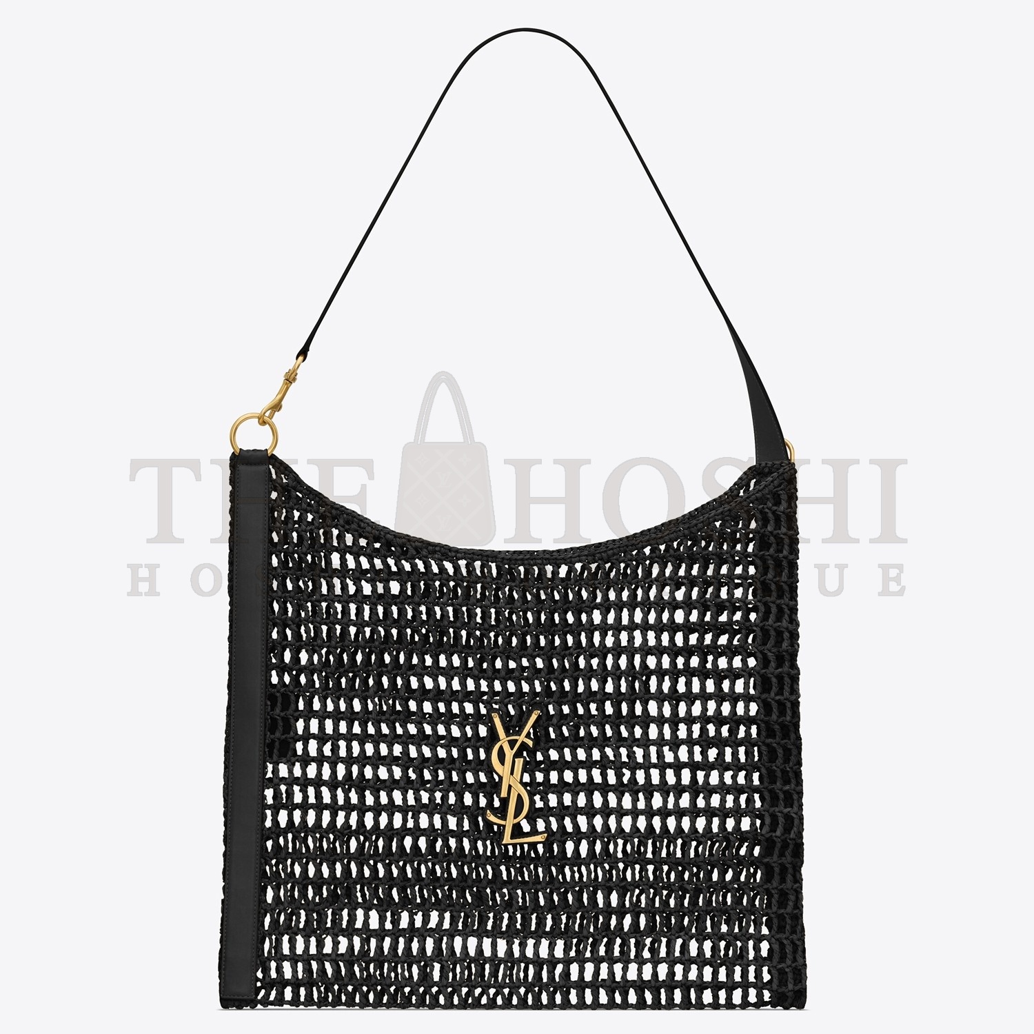 Sa1nt Lau*nt Oxalis Shoulder Bag in Black Raffia Master Quality