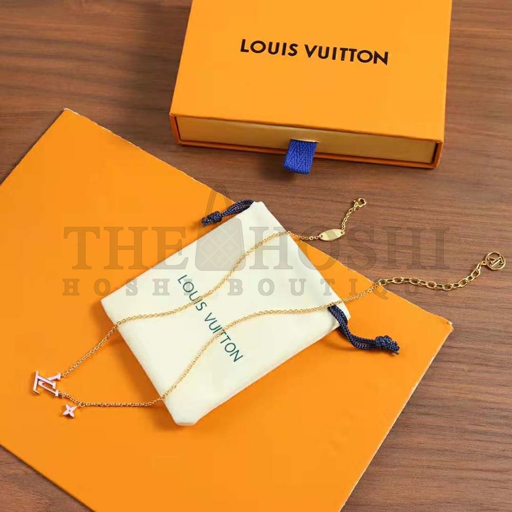 L0vis Vvtt0n Women LV Iconic Enamel Necklace-Pink Master Quality