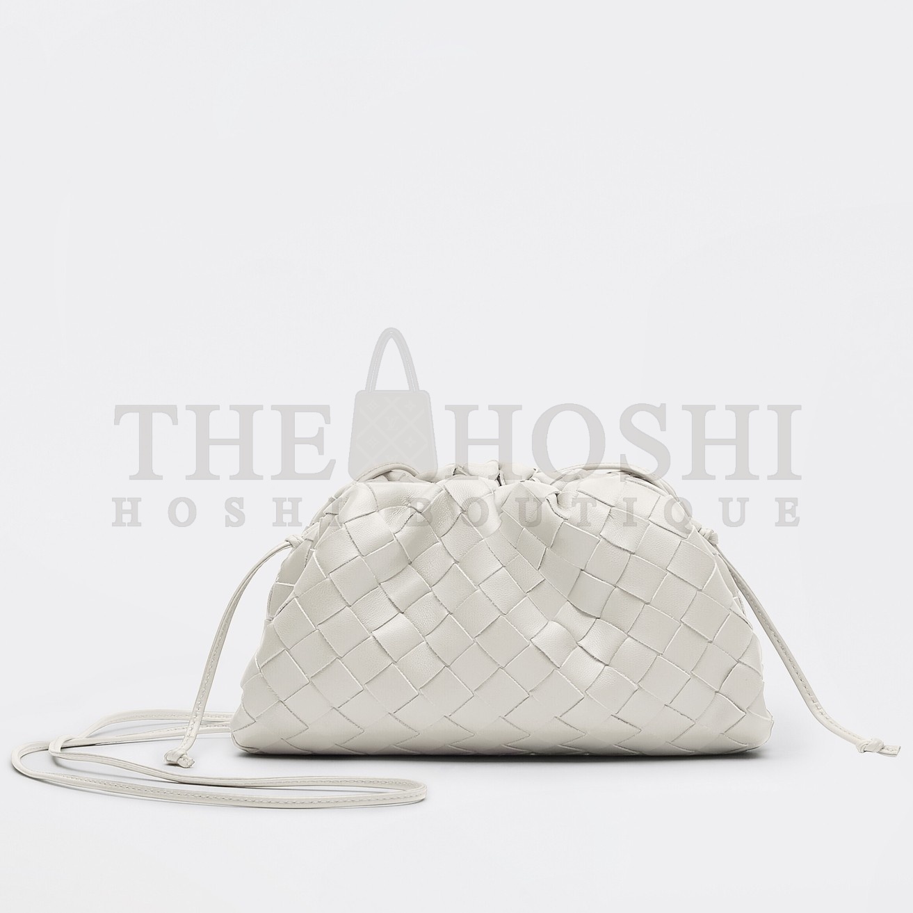 B0tt*ga Ven*ta Mini Pouch In White Intrecciato Lambskin Master Quality
