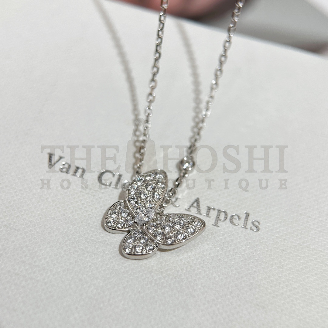V*n Cl**f & Arpels Two Butterfly Pendant  necklaces Master Quality