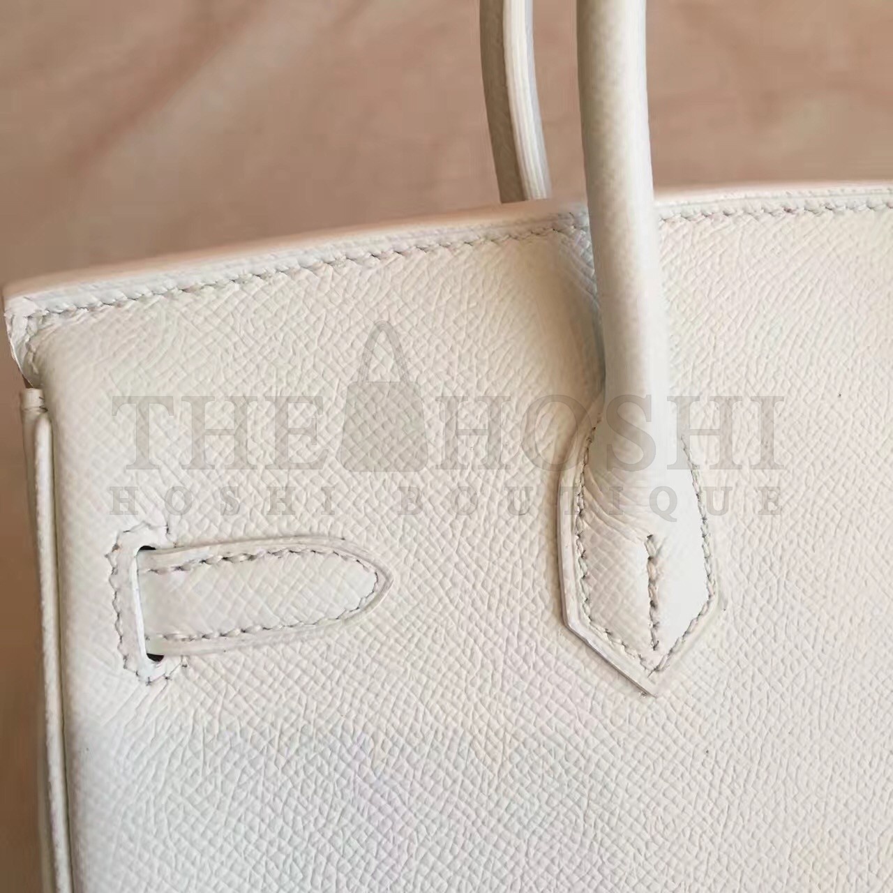 H**me5 White Birkin 25cm Epsom Handmade Bag Master Quality