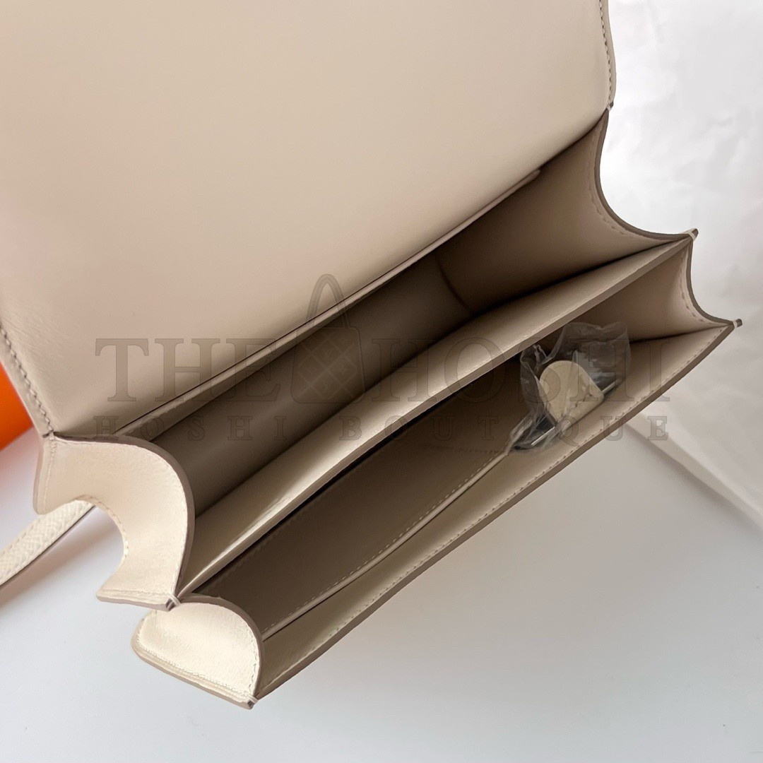 H**me5 Constance 1-18 Mirror Bag In Nata Epsom Calfskin Master Quality