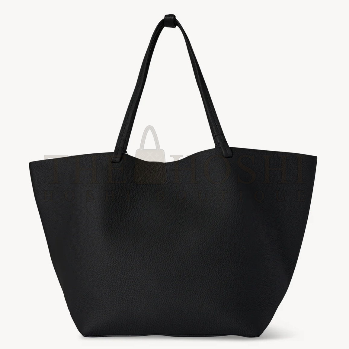 The R0w Medium Park Tote in Black Grained Leather Master Quality