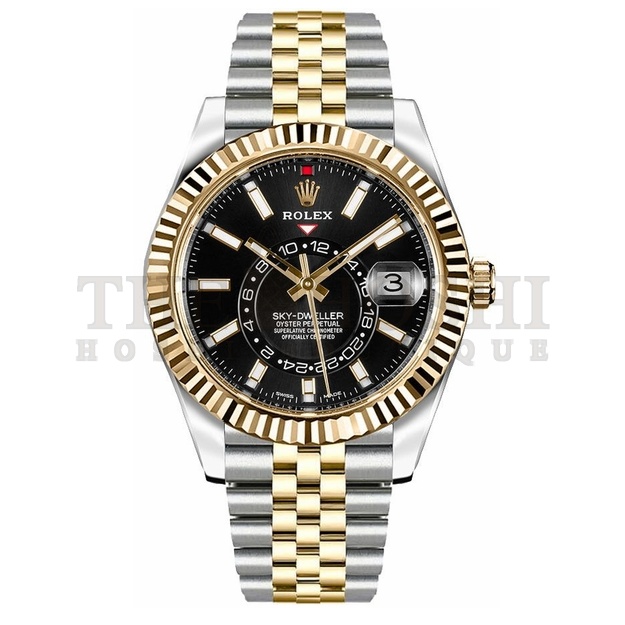 R01ex Sky-Dweller Oystersteel & Yellow Gold Men's Watch 326933-0005 Master Quality