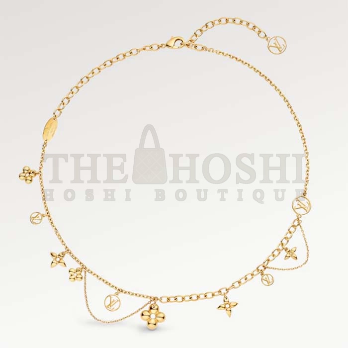 L0vis Vvtt0n Women LV Blooming S*pple Necklace Brass Monogram Flowers LV Circle Master Quality