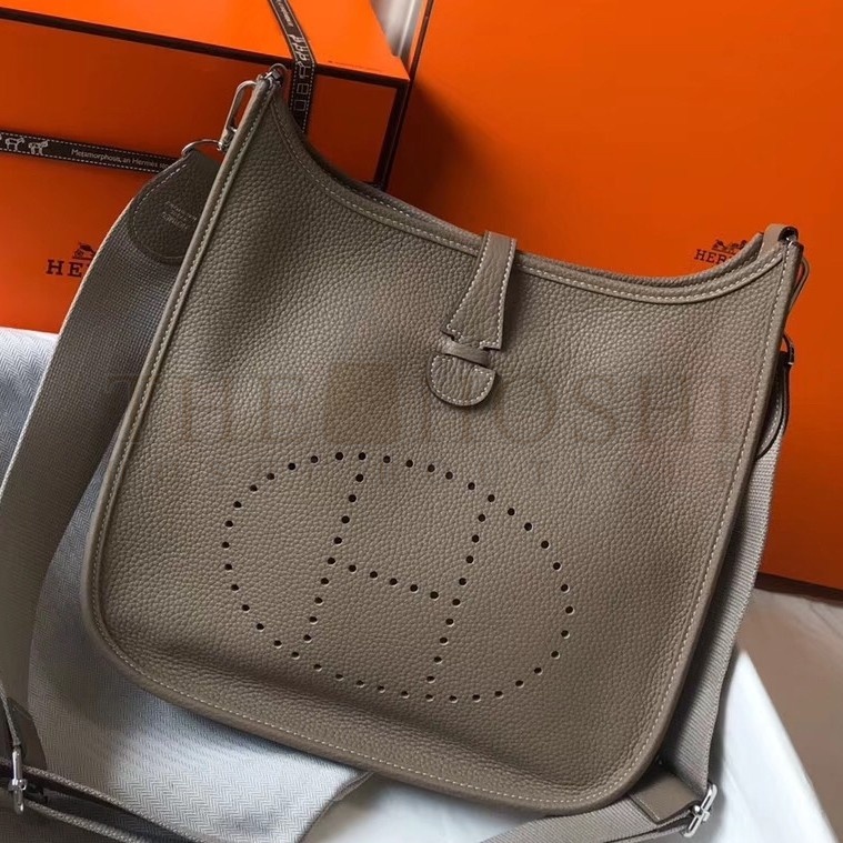 H**me5 Evelyne III 29 Bag In Tourterelle Clemence Leather Master Quality