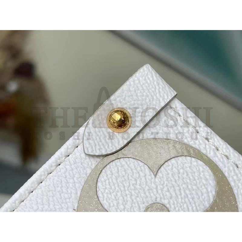 L0vis Vvtt0n LV Women OnTheGo MM Tote Sunset Kaki Monogram Coated Canvas Master Quality