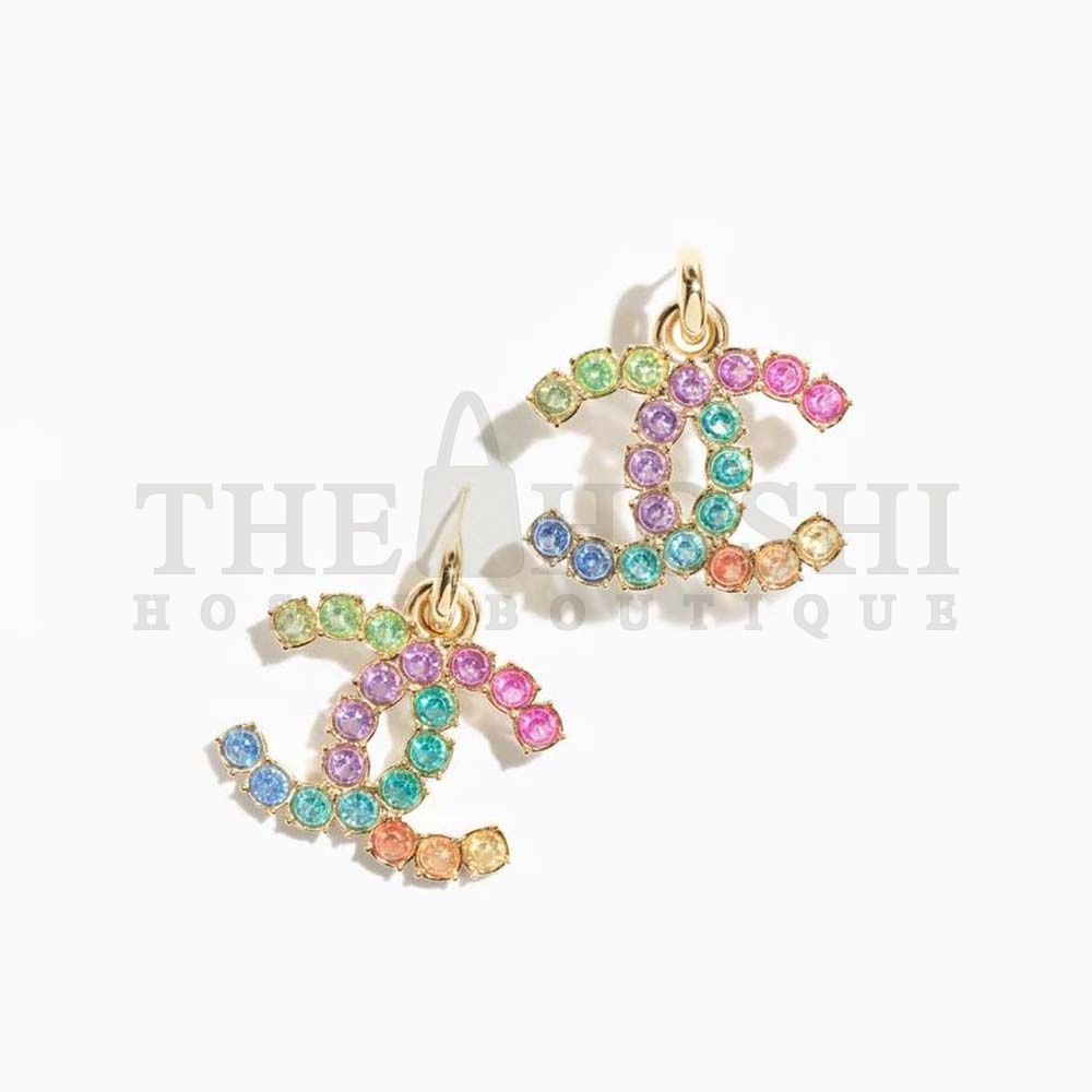 Ch**el Women Pendant Earrings in Metal and Strass Master Quality