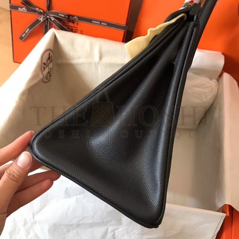 H**me5 Black Birkin 30cm Epsom Handmade Bag Master Quality