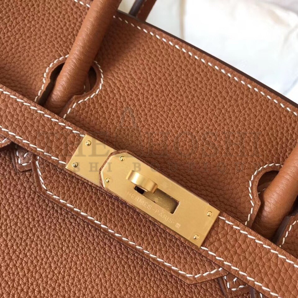 H**me5 Gold Birkin 30cm Clemence Handmade Bag Master Quality