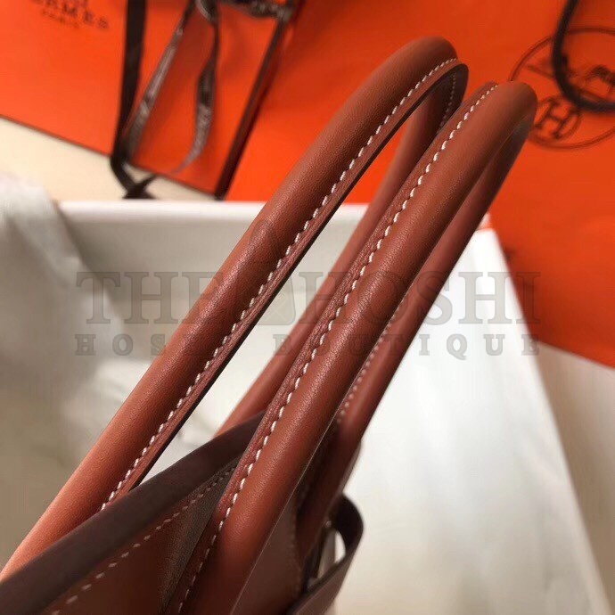 H**me5 Birkin 35 Bag in Toile Canvas With Barenia Leather Master Quality