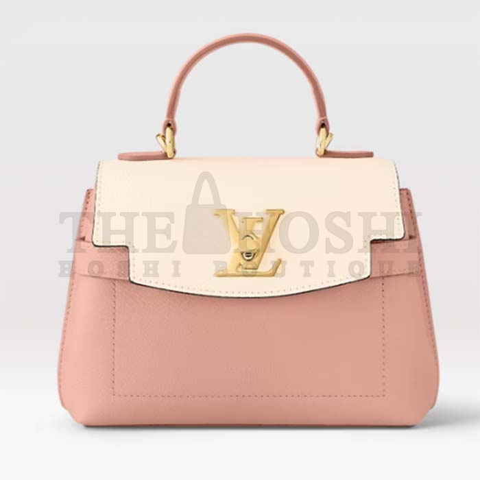 L0vis Vvtt0n LV Women Lockme Ever Mini Handbag Rose Quartz Trianon Grained Calf Leather Master Quality