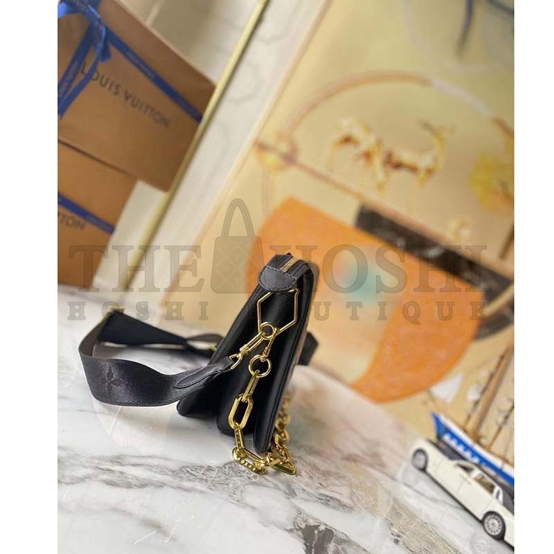 L0vis Vvtt0n LV Women Coussin MM Handbag Navy Blue Lambskin Leather Master Quality