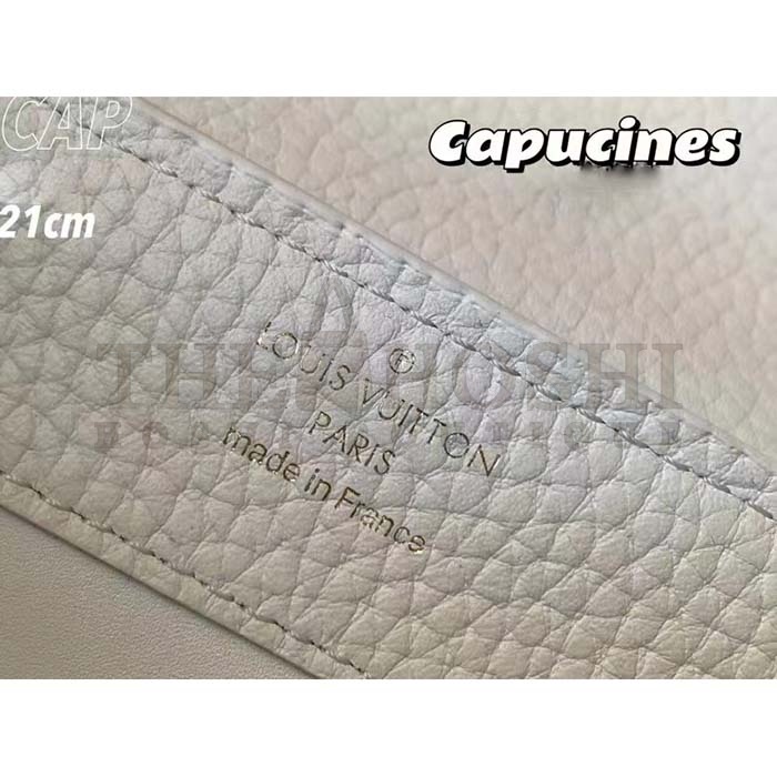 L0vis Vvtt0n LV Women Capucines Mini Handbag Galet Taurillon Leather Master Quality
