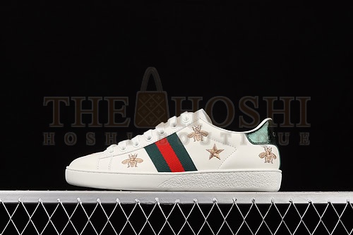 Gvc*1 Ace Embroidered Low-Top Sneakers White/Navy Blue/Red-Gold Master Quality