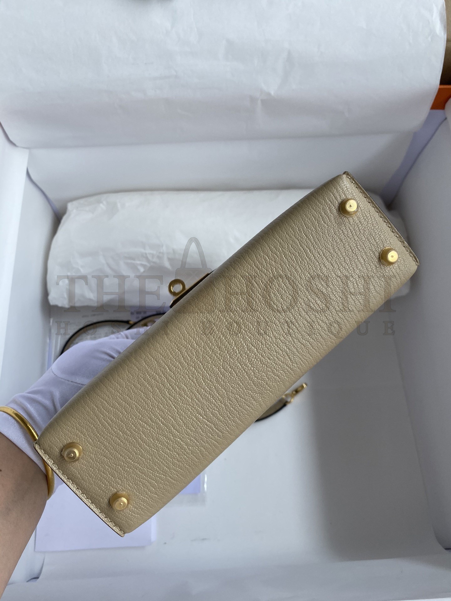 H**me5 Kelly Mini II Sellier Handmade Bag In Trench Chevre Mysore Leather Master Quality