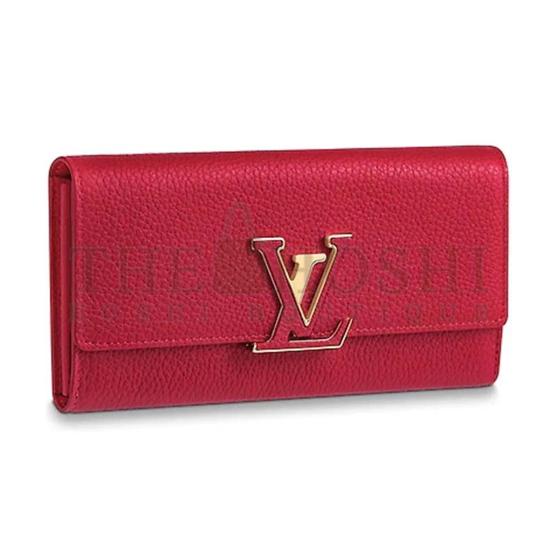 L0vis Vvtt0n LV Women Capucines Wallet in Taurillon Leather Master Quality