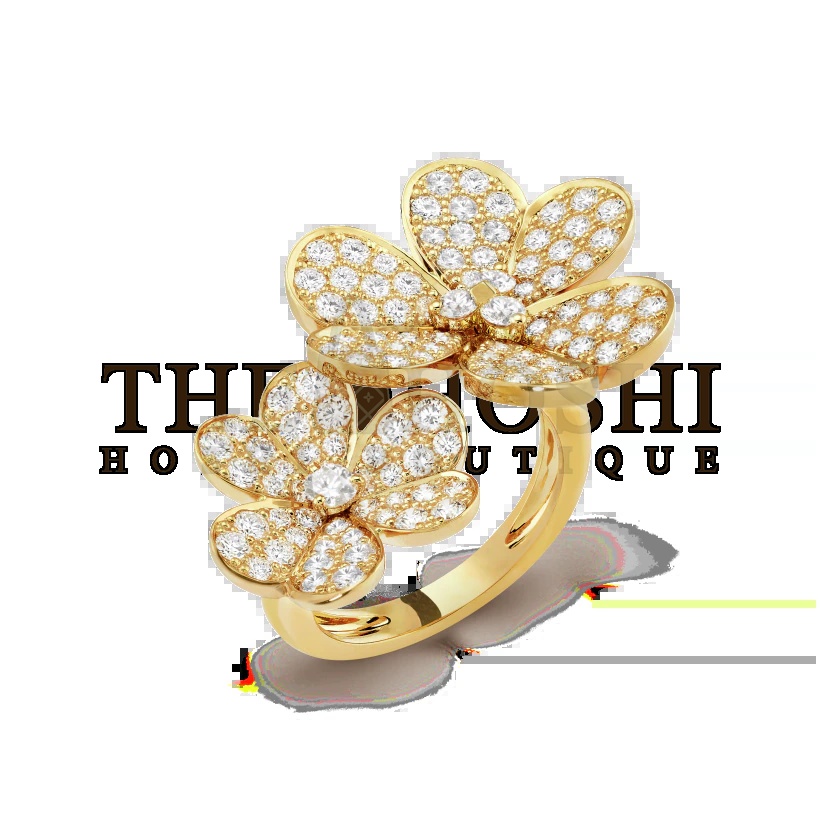 V*n Cl**f & Arpels Double Trefoil, Frivole Between the Finger ring Master Quality