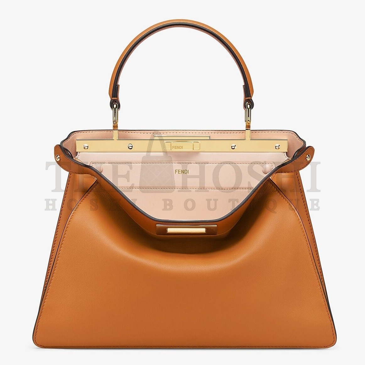 F**di Peekaboo ISeeU Medium Bag In Brown Calfskin Master Quality