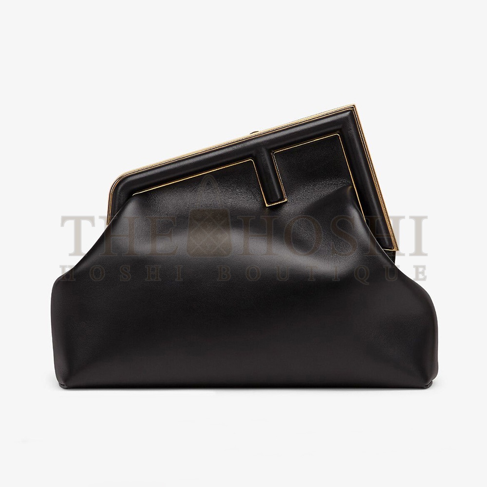 F**di Women First Medium Nappa Leather Bag-Black Master Quality