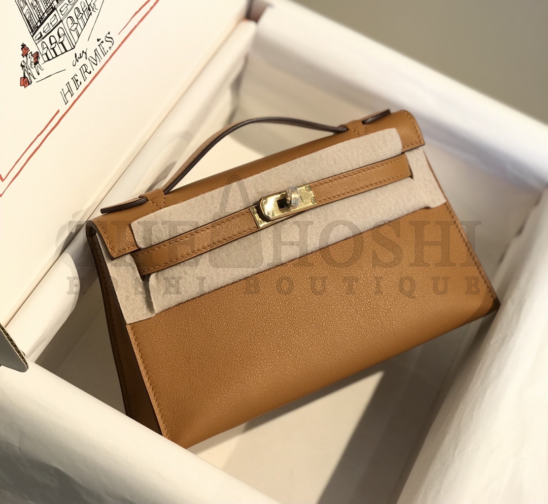 H**me5 Kelly Pochette Swift Bag Handmake 22x12x7cm Master Quality