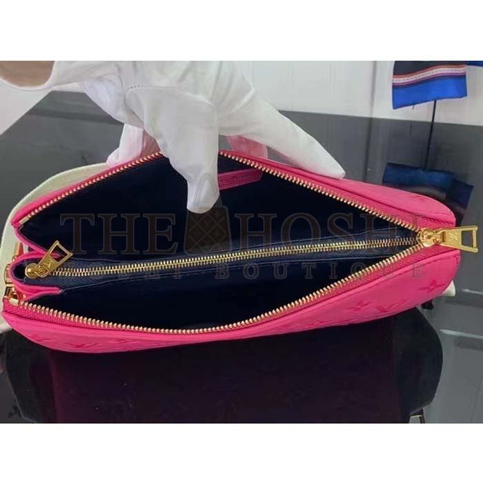L0vis Vvtt0n LV Women Coussin BB Handbag Fluo Pink Grained Calfskin Leather Master Quality