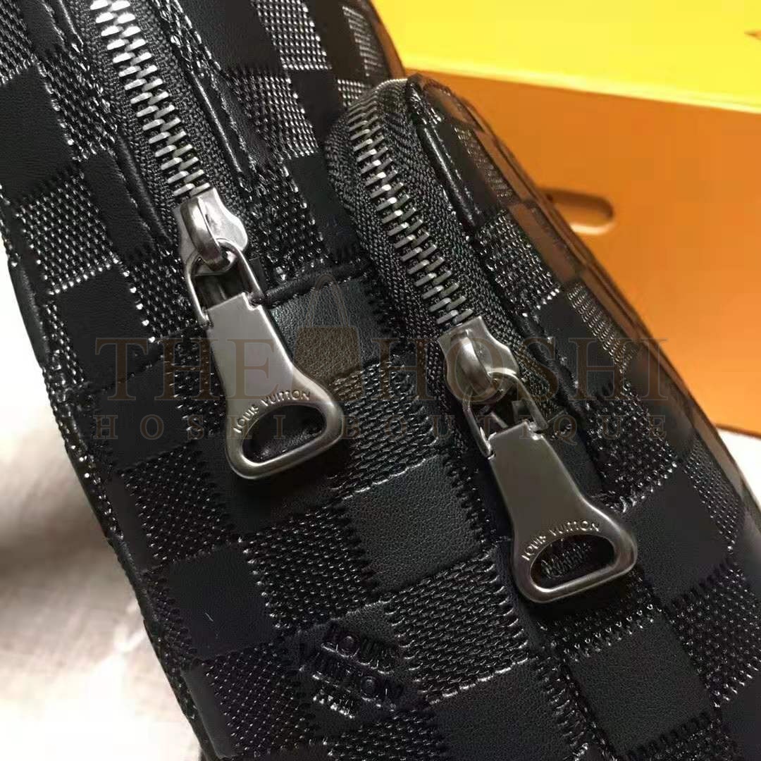L0vis Vvtt0n LV Men Avenue Sling Bag in Damier Infini Leather-Black Master Quality