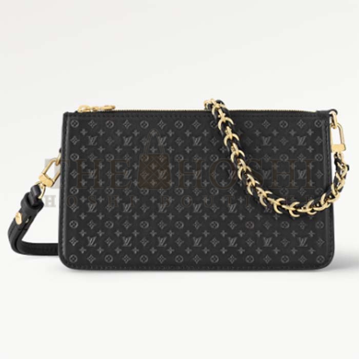 L0vis Vvtt0n LV Women Lexington Pouch Black Monogram-Embossed Calf Leather Master Quality
