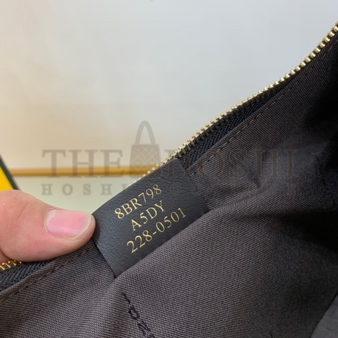 F**di Women F**digraphy Small Black Leather Bag-Black  size:24.5 cm Master Quality