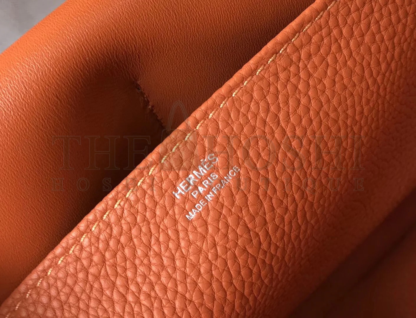 H**me5 Halzan 31cm Bag In Orange Clemence Leather Master Quality