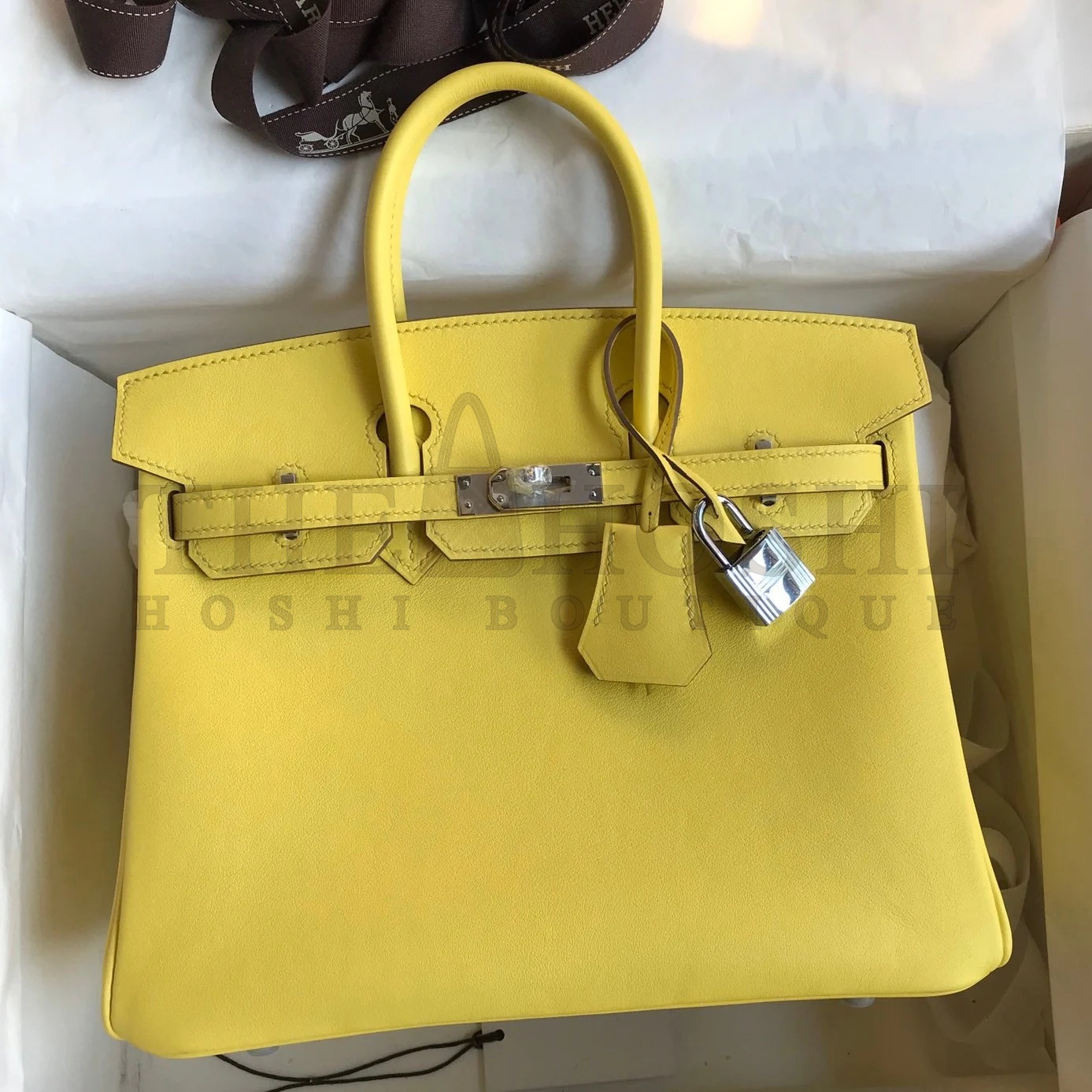 H**me5 Birkin 25 Retourne Handmade Bag In Lime Swift Calfskin Master Quality