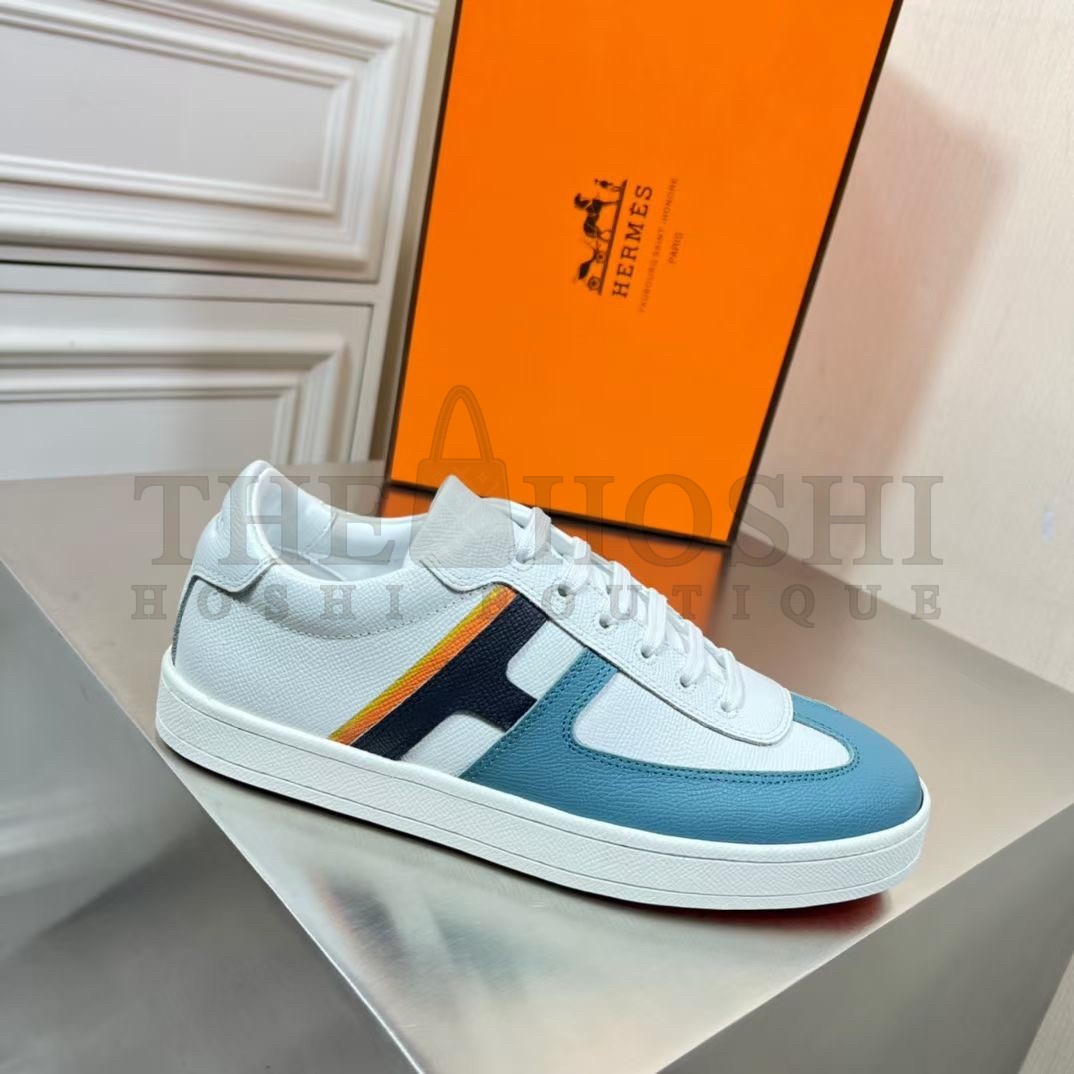 H**me5 Boomerang Sneakers In Multicolore Blue Leather Master Quality