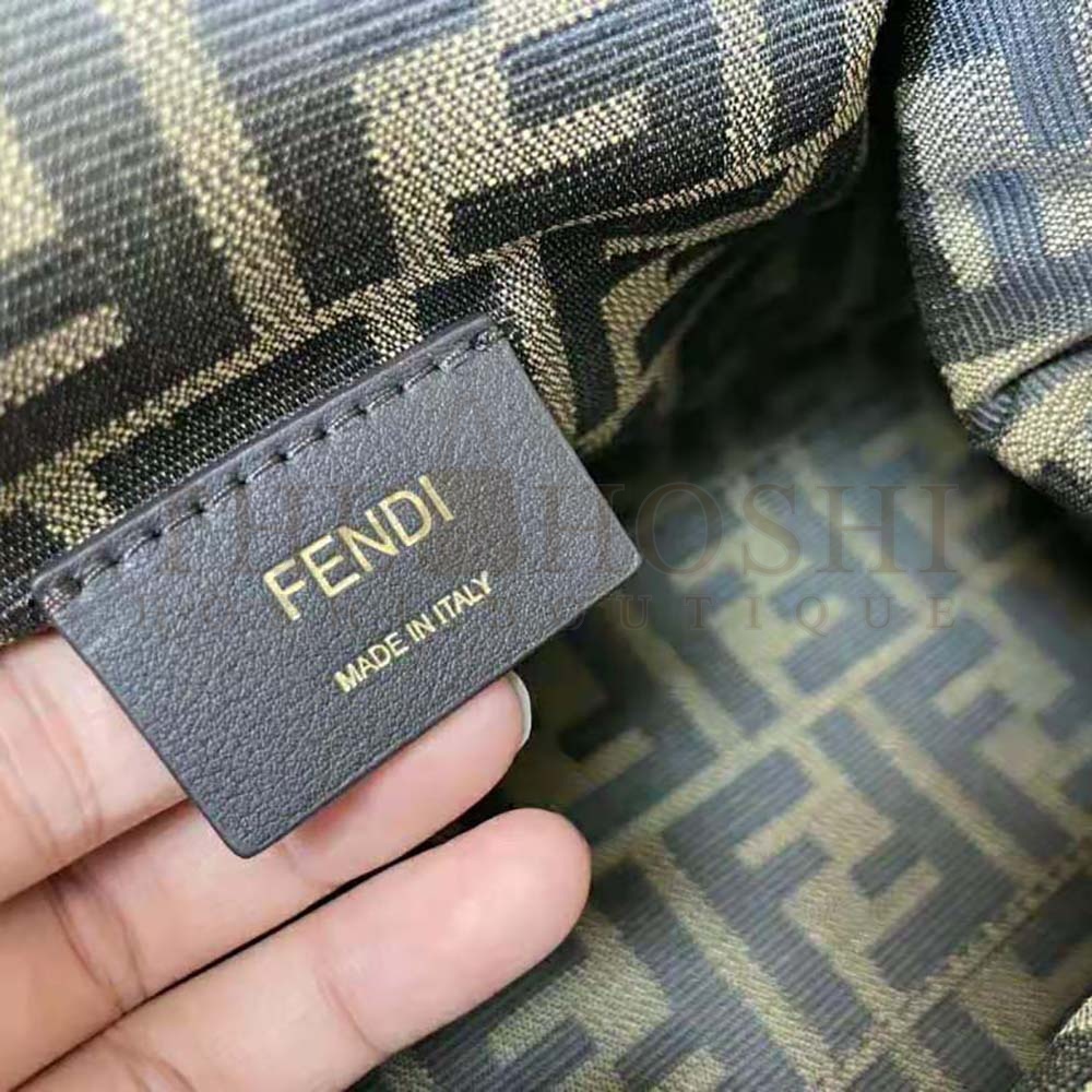 F**di Women First Small Dark Green Leather Bag Master Quality