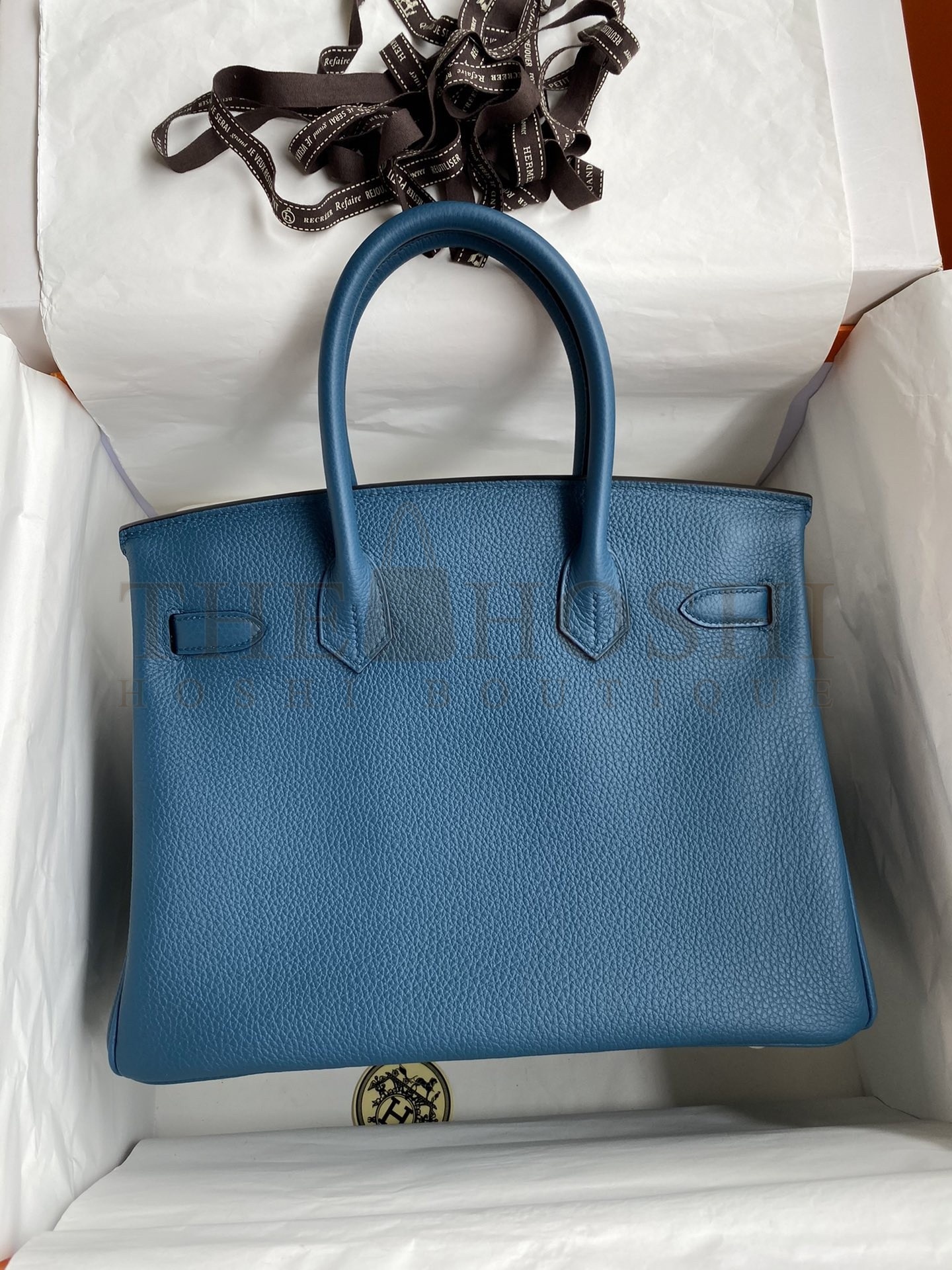 H**me5 Birkin 30 Retourne Handmade Bag In Colvert Clemence Leather Master Quality