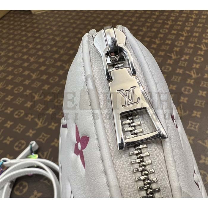 L0vis Vvtt0n LV SKI Women Coussin BB Handbag Gray Lambskin Calf-Leather Master Quality