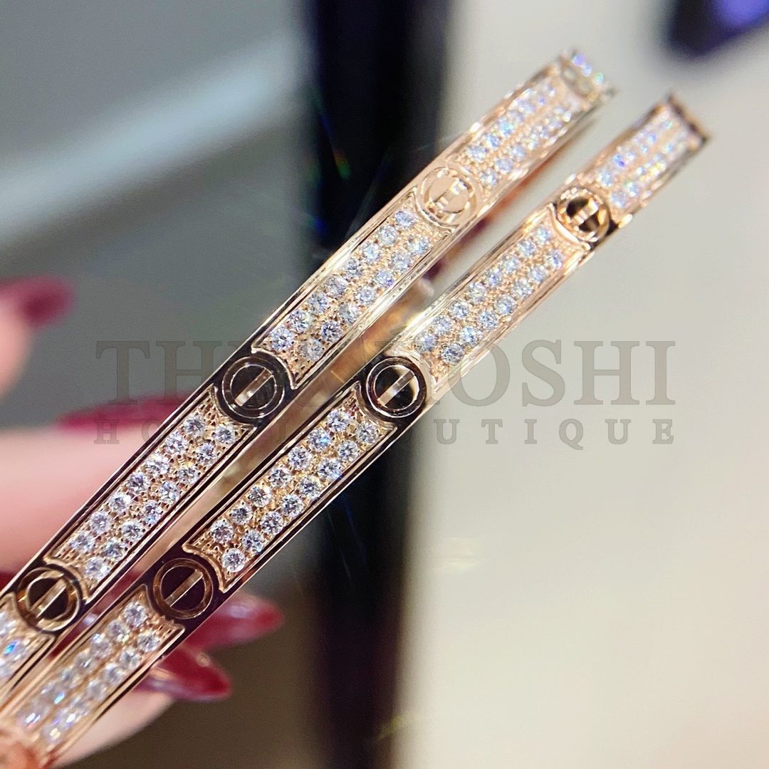 Ca*t1er LOVE BRACELET, SMALL MODEL, PAVED Master Quality