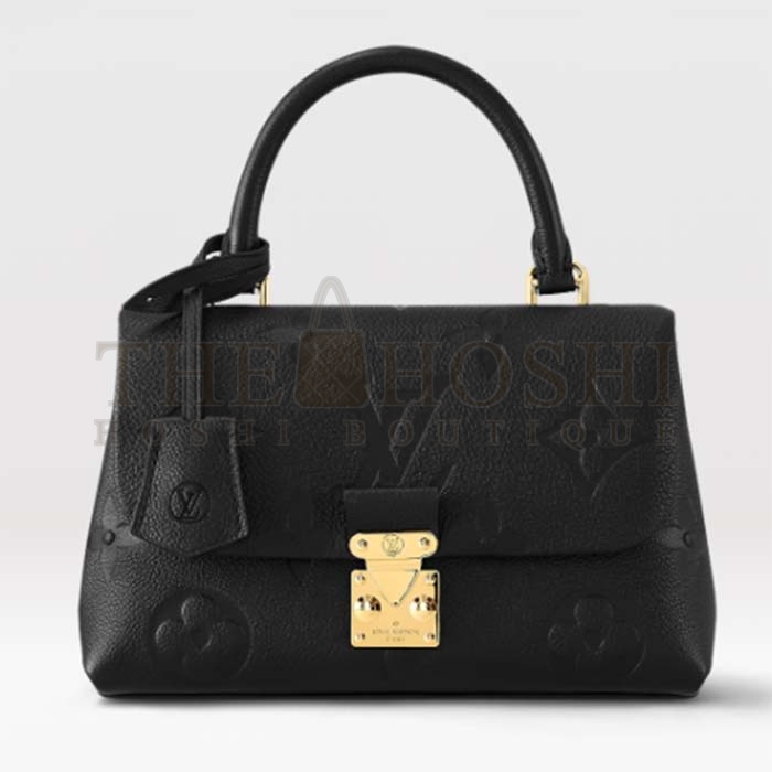 L0vis Vvtt0n LV Women Madeleine BB Handbag Black Monogram Empreinte Grained Cowhide Master Quality