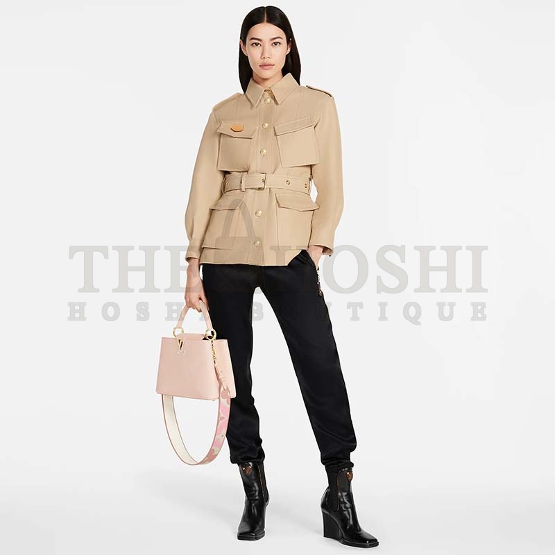 L0vis Vvtt0n LV Women Capucines MM Handbag Pink Taurillon Leather Canvas Master Quality