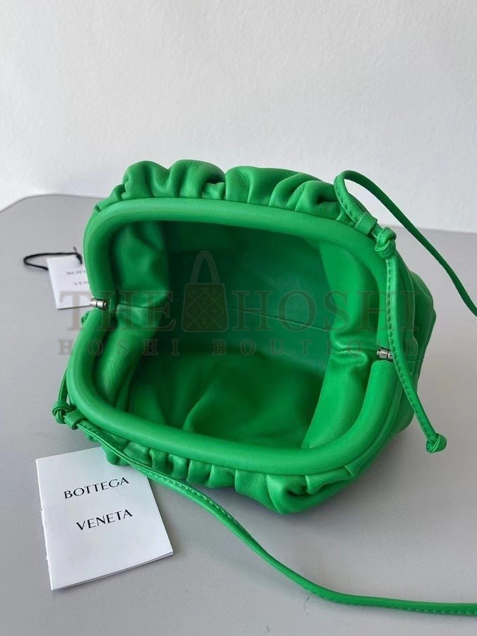 B0tt*ga Ven*ta Mini Pouch In Green Calfskin Master Quality