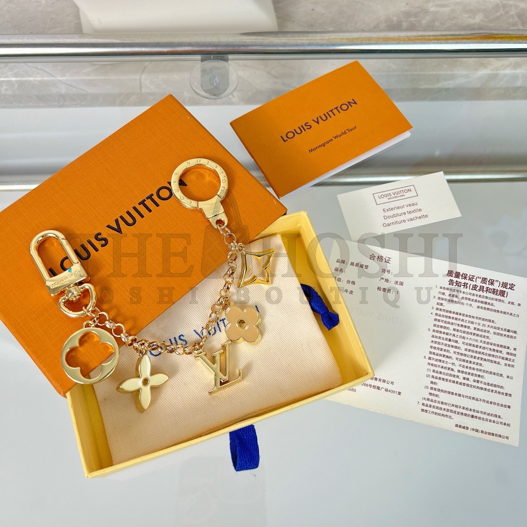 L0vis Vvtt0n LV Spring Street Chain Keychain Gold Monogram Charm Master Quality