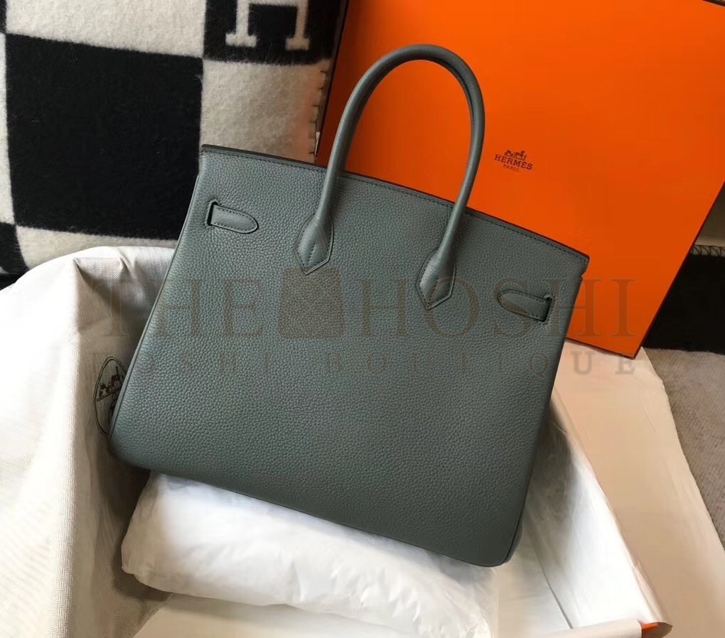 H**me5 Vert Amande Clemence Birkin 35cm Bag Master Quality
