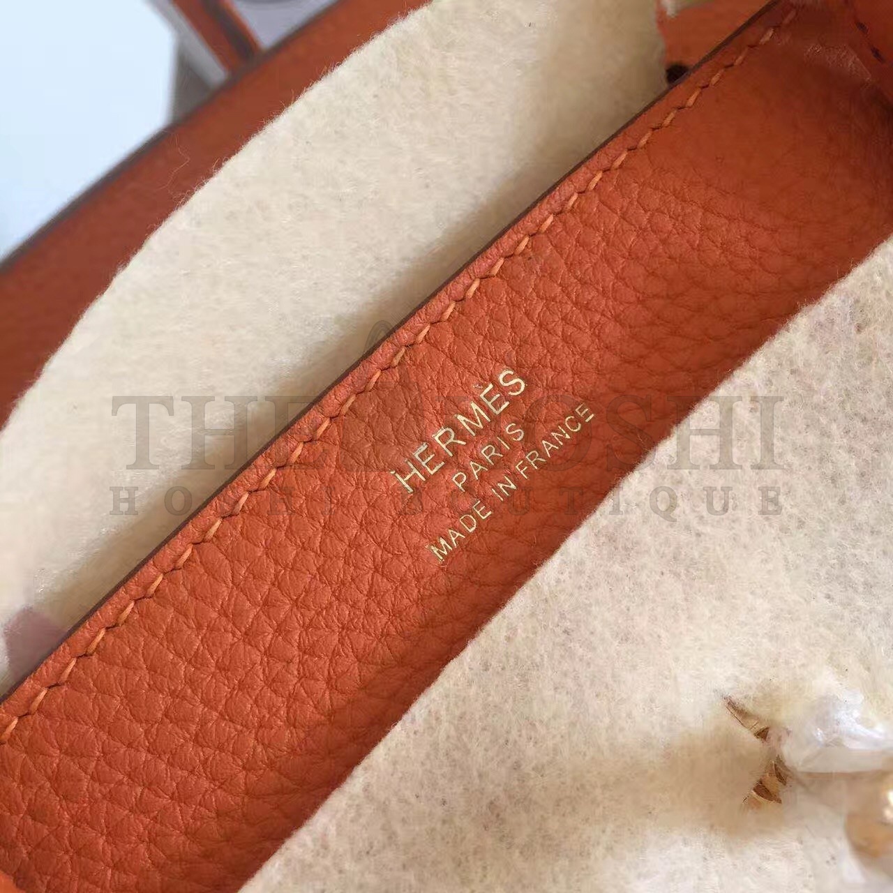 H**me5 Orange Birkin 35cm Clemence Handmade Bag Master Quality