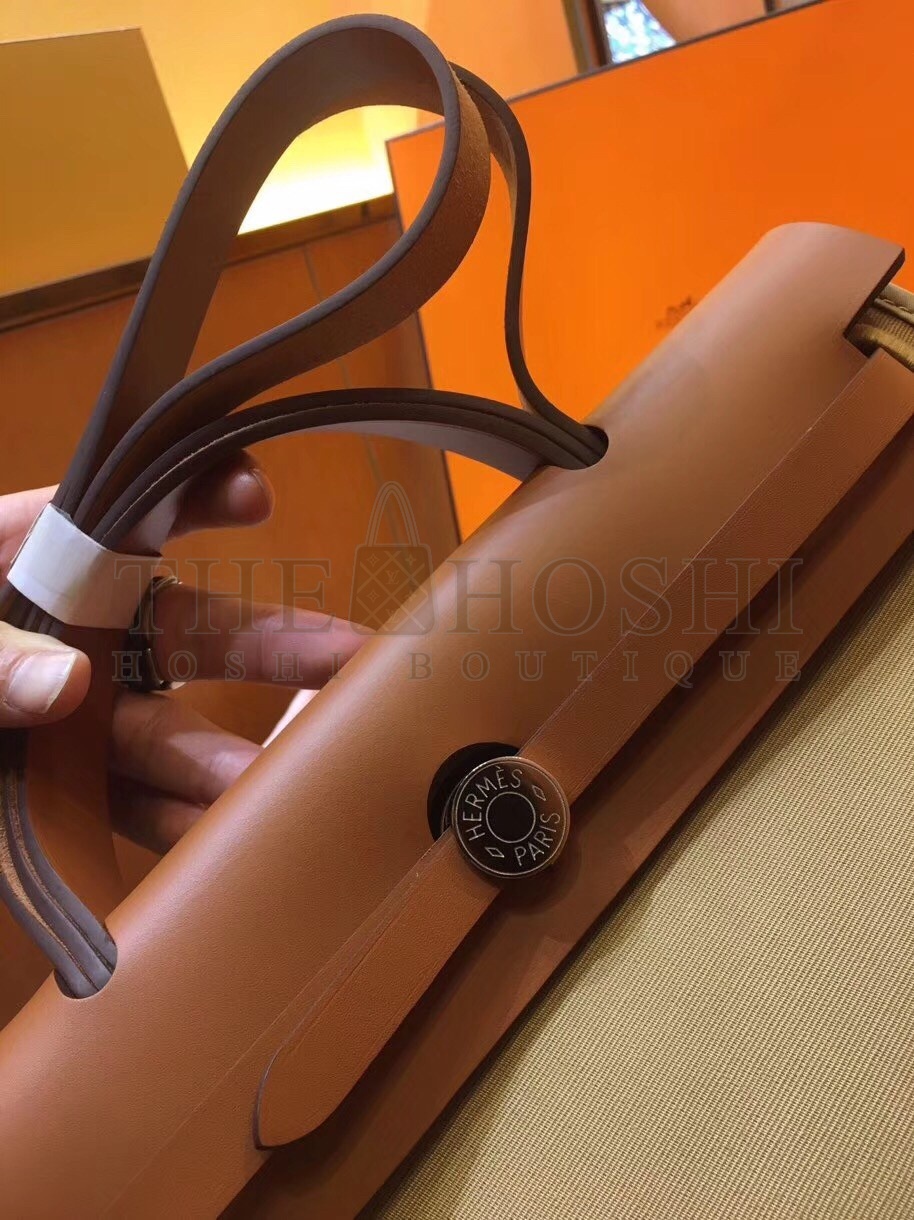 H**me5 Herbag Zip 31cm Bag In Brown And Beige Master Quality