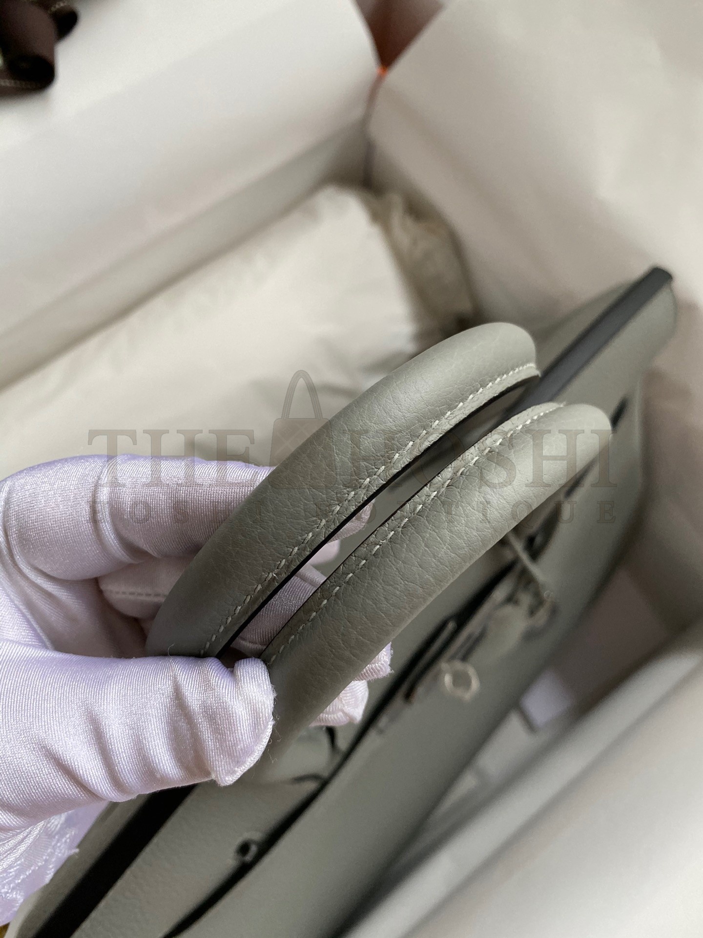 H**me5 Birkin 30 Retourne Handmade Bag In Girls Mouette Clemence Leather Master Quality