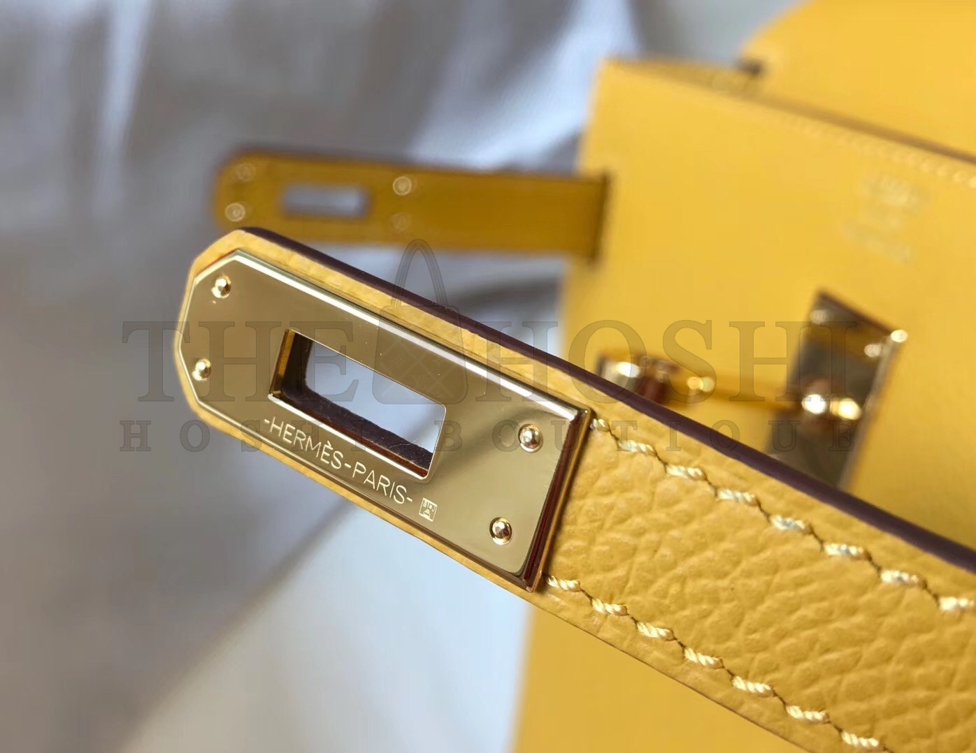 H**me5 Kelly 25cm Sellier Bag In Yellow Epsom Leather Master Quality