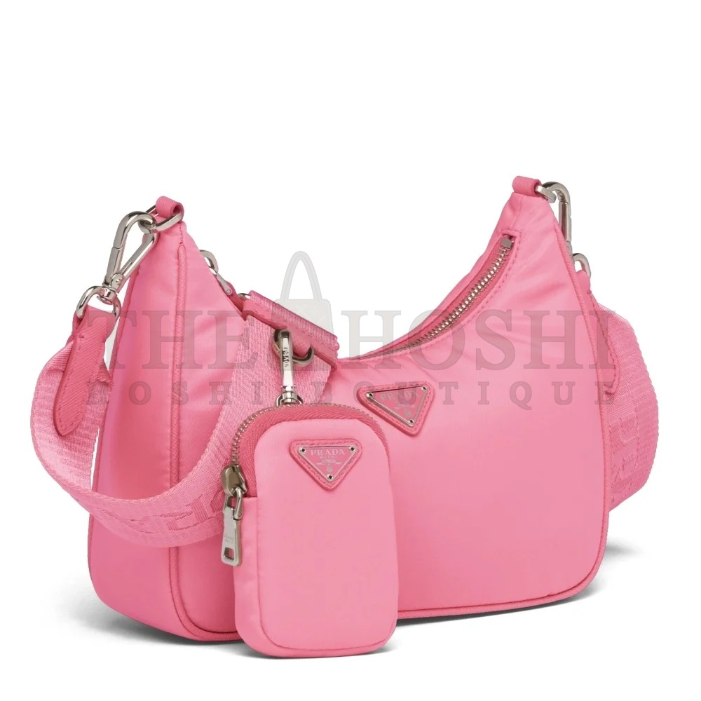 Pra*a Re-Edition 2005 Shoulder Bag In Pink Re-Nylon Master Quality
